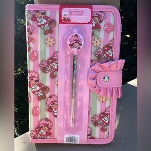 Strawberry Shortcake Pink Puffy Journal Set